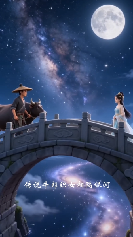 牛郎织女鹊桥相会（AIGC版）